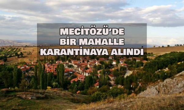 ŞEYHLER MAHALLESİ KARANTİNADA..