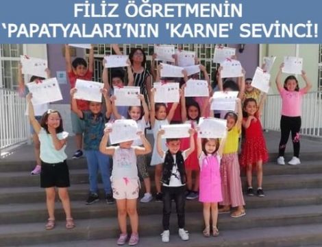 YAHYA KEMAL’DE MİNİKLERİN KARNE SEVİNCİ