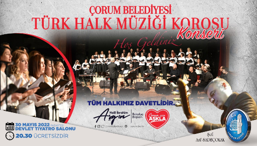 BELEDİYEDEN TÜRK HALK MÜZİĞİ KONSERİ