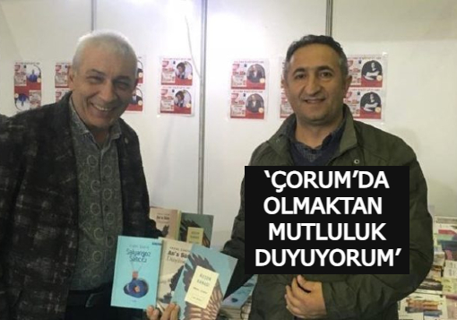 Yazar Erdal Şahin, Çorum’da kitaplarını ımzaladı
