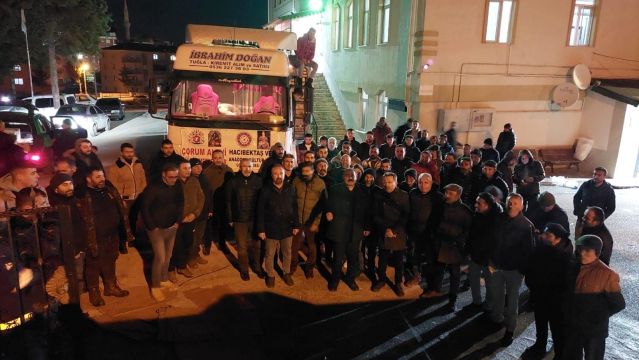 Çorum Emek ve Demokrasi Platformu’nun ilk tır’ı yola çıktı