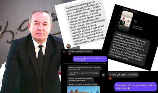 DEPREMZEDELERDEN ŞAHİNER’E TEŞEKKÜR