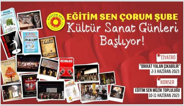 Eğitim Sen'den ‘kültür sanat günleri’ 