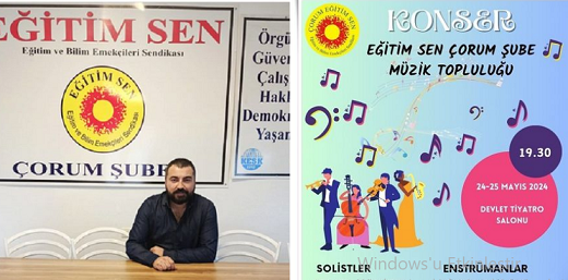 Eğitim Sen’in konseri 24-25 Mayıs’ta