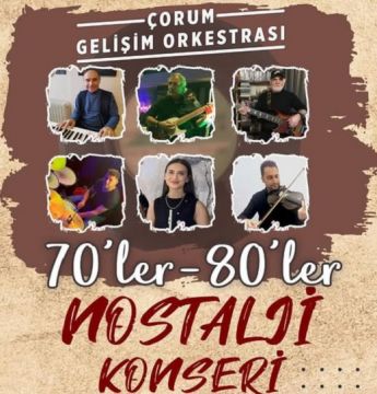 1970 ve 1980’li yılların sevilen şarkıları seslendirilecek.
