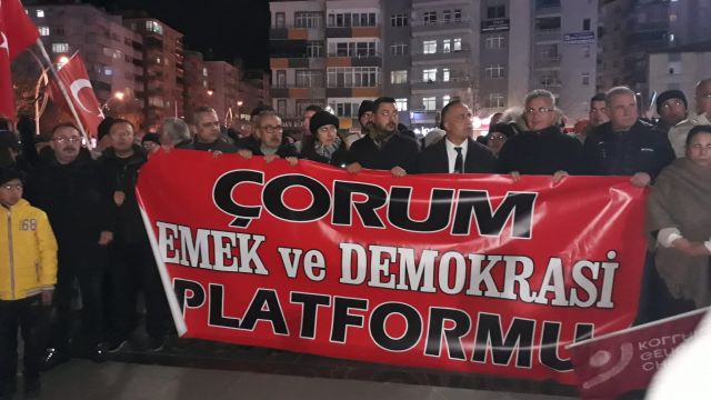 Çorum’da İmamoğlu''na destek yürüyüşü