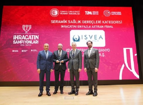 İsvea 'ihracatını e fazla artıran firma' oldu