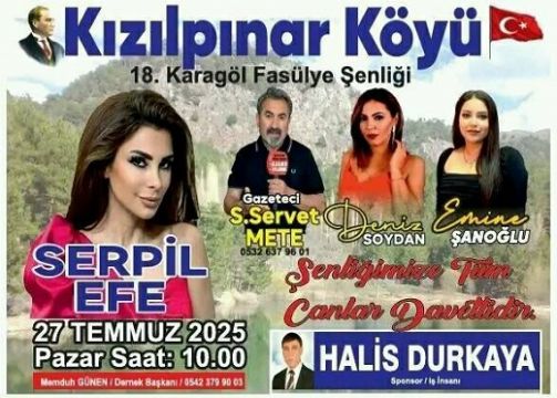 Haftasonu Kızılpınar Köyü şenlenecek