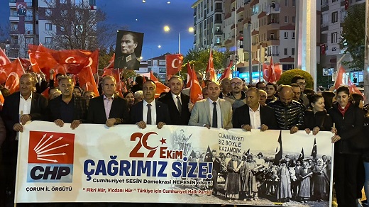 CHP İl Örgütü, Cumhuriyet Bayramını dolu dolu kutladı: