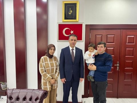 Başsavcı Bektaş, SMA hastası minik Mustafa ve ailesini ağırladı