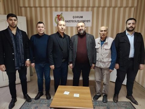 Saadet Partisi'nden Gazeteciler Cemiyeti'ne kutlama ziyareti..