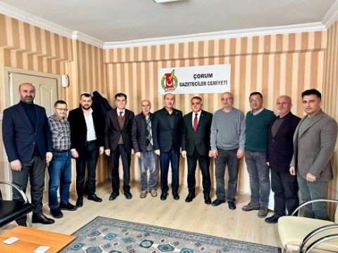 AK Parti'den Çorum Gazeteciler Cemiyeti'ne ziyaret
