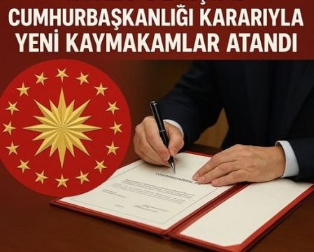 Çorum'da 4 ilçeye kaymakam atandı