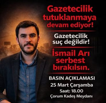 Çorum'da 'gazetecilik suç değildir' çağrısı