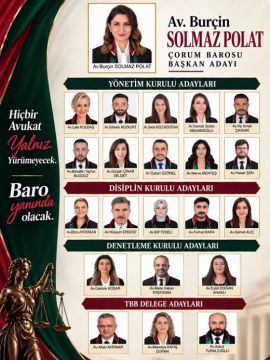 Avukat Burçin Solmaz Polat, ekibini açıkladı